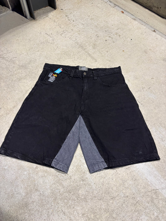 EAE Premium Heavyweight Jorts (Black/Grey)